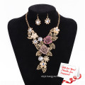 Delicate Hot Sale Tawny Rose Wedding Cocktail Dresses Accessories Jewelry Necklace Sets Gifts